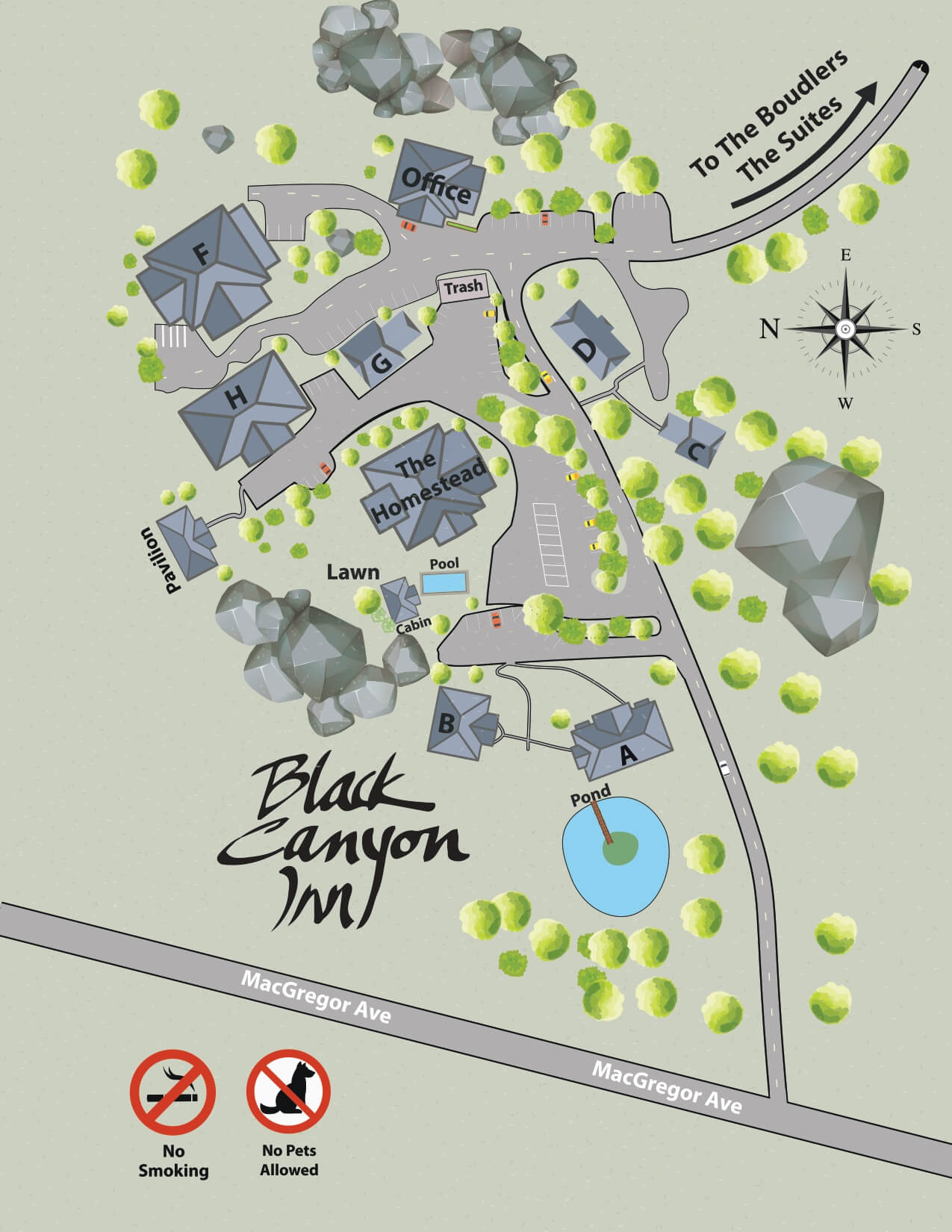 Black Canyon Inn Property Map