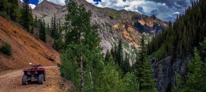 A mountain view on an Estes Park ATV trail